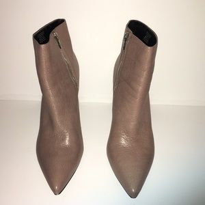Calvin Klein taupe leather boots
